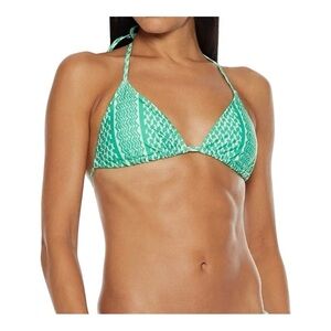 CECILIE COPENHAGEN April Triangle Bikini Top in Pastel Green NWT